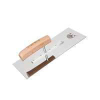 Lufeng Stainless Steel Plastering Trowel with Curved Handle for Masonry and Drywall