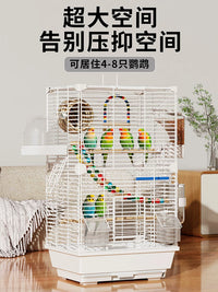 Decorative Parrot Cage for Small to Medium Birds, Household Luxury Enclosure