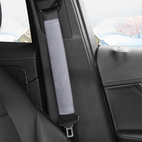 Plush Car Seat Belt Cover Shoulder Pad for Winter Comfort and Protection