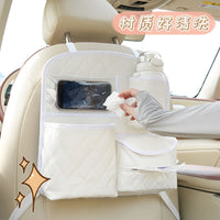 Car Seat Back Organizer with Storage Pockets and Cartoon Design