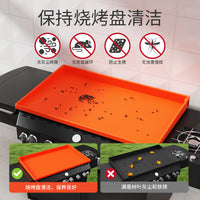 Silicone Grill Mat for Outdoor Grilling, High Temperature Resistant BBQ Protective Pad