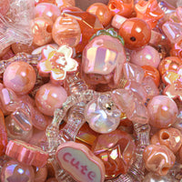 Qiankun Home 100g Mixed Acrylic Beads for DIY Phone Chains and Bag Chains