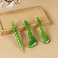 Resin Gua Sha Facial and Body Scraping Massage Tool Set with Meridian Stick