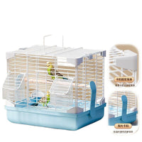 Small Metal Bird Cage for Parakeets, Lovebirds, Finches, and Other Small Ornamental Birds