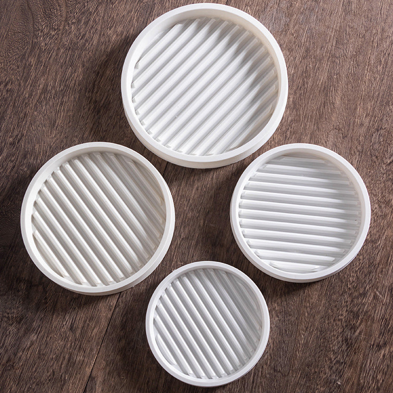 Ceramic Plant Pot Saucer White Breathable Drip Tray for Indoor Outdoor Green Plants