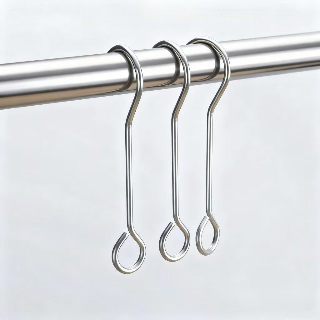 Stainless Steel Hanging Hooks for Planters & Decor - Indoor/Outdoor Wall & Balcony Mount