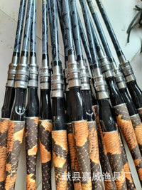 Python Pattern Carbon Fiber Heavy Lure Fishing Rod for Long Casting