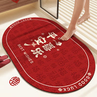 Soft Diatomaceous Earth Bathroom Mat - Non-Slip, Super Absorbent, Quick Dry Floor Mat for Entryways and Bathrooms