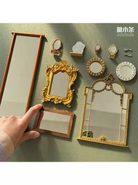 Dollhouse Miniature Mirror Collection for 1/6 and 1/12 Scale Dolls