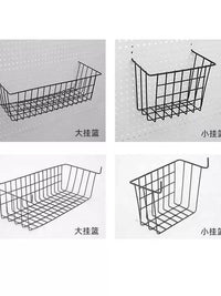 Pegboard Hanging Basket for Retail Display, Multi-layer Storage Organizer