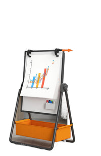 Foldable Magnetic Double-Sided Whiteboard Easel for Kids and Home Use, Portable Teaching Blackboard with Stand
