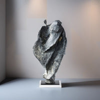 Wabi-Sabi Style Dancer Figurine Resin Sculpture for Home Decor