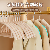 Non-Slip PVC Coated Stainless Steel Hangers for Adult Clothes, Half-Round Design, Heavy Duty