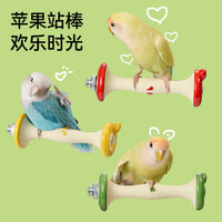Parrot Apple Core Perch Chew Toy for Claw Grinding and Entertainment
