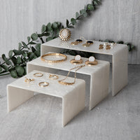 Acrylic Jewelry Display Stand for Earrings Necklaces Rings, Desktop Ornament Showcase, Photography Prop