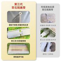 Stainless Steel Landscape Edging Strip for Garden Lawn and Tree Borders