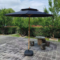 Outdoor Patio Umbrella with Crank Lift, Market Table Umbrella for Garden, Deck, and Poolside