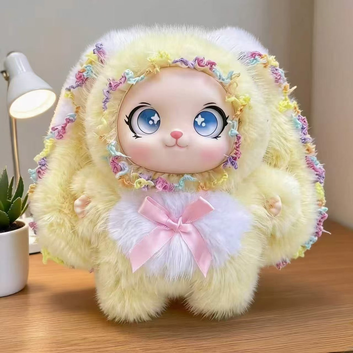 Plush Big-Eared Bunny Keychain Pendant for Bags and Gifts