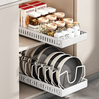 Pull-Out Pot and Pan Organizer Rack for Kitchen Cabinet or Countertop