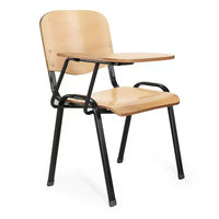 Foldable Training Chair with Writing Board for Office Meetings and Conferences, Simple and Wear-Resistant Reporter Chair