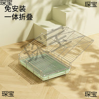 Parrot 304 Stainless Steel Foldable Travel Bird Cage for Budgies Cockatiels Peonies Portable Handheld Cage