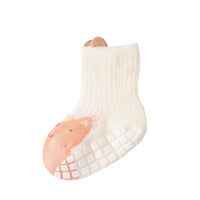 Baby Anti-Slip Floor Socks Cartoon Thin Breathable Mesh Toddler Walker Socks for Spring/Summer