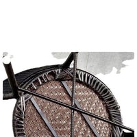 Outdoor Wicker Bistro Set with Chairs and Table for Patio Balcony Garden