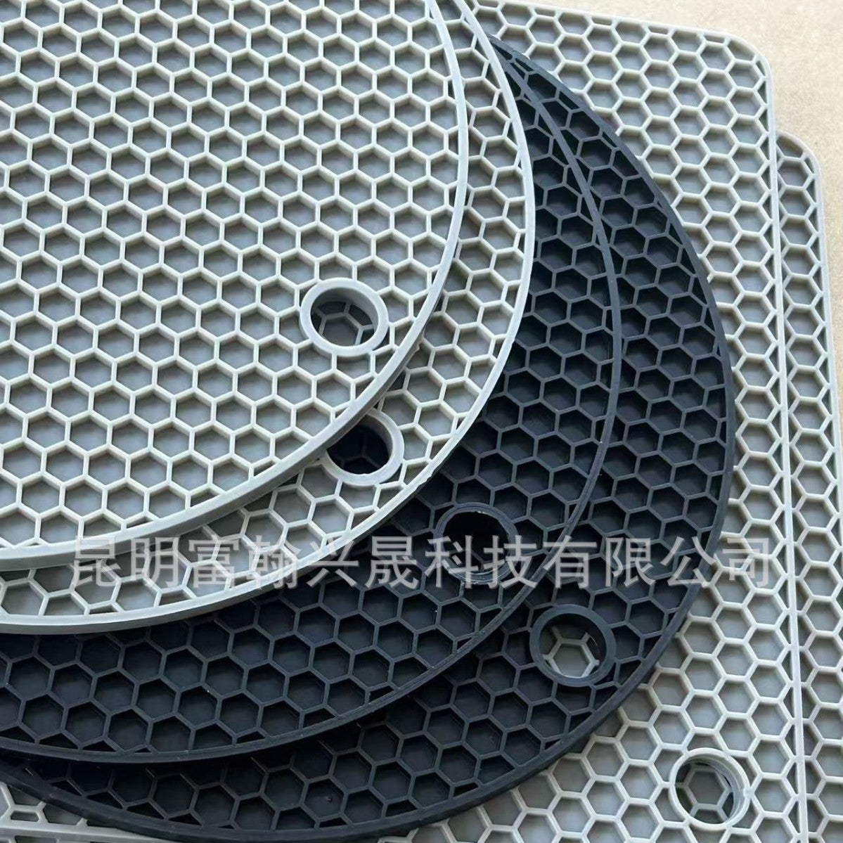 Silicone Honeycomb Heat Resistant Pot Holders and Trivets Set - Food Grade, Non-Slip, High Temperature