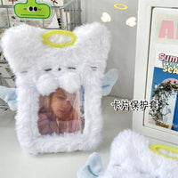 Cartoon Animal ID Card Holder with Keychain for Students
