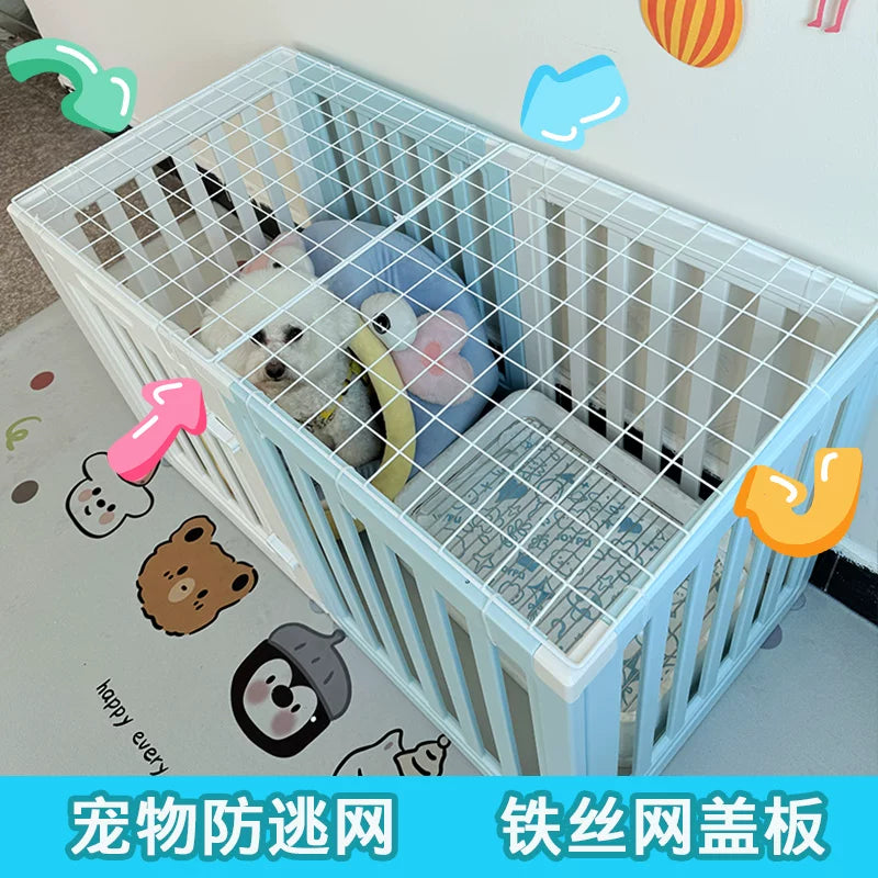 Pet Playpen Top Cover Anti-Escape Grid Panel for Dog Crate and Home Window Protection