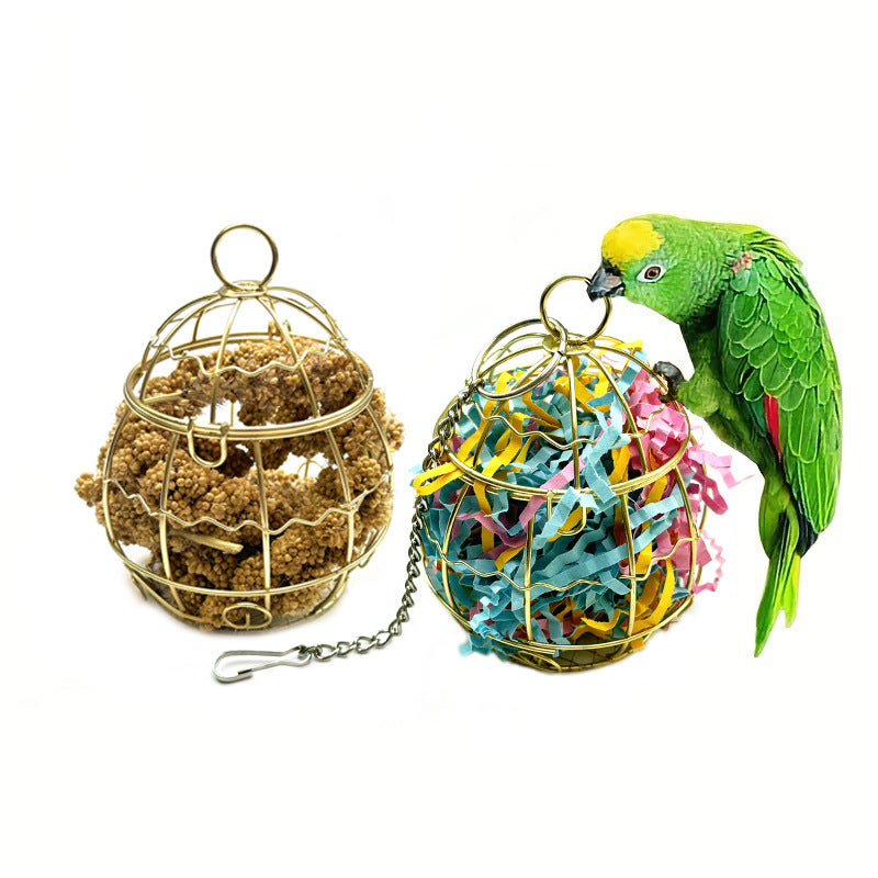 Outdoor Bird Cage Feeder for Garden and Yard - Pet Bird Feeder for Hummingbirds and Small Birds