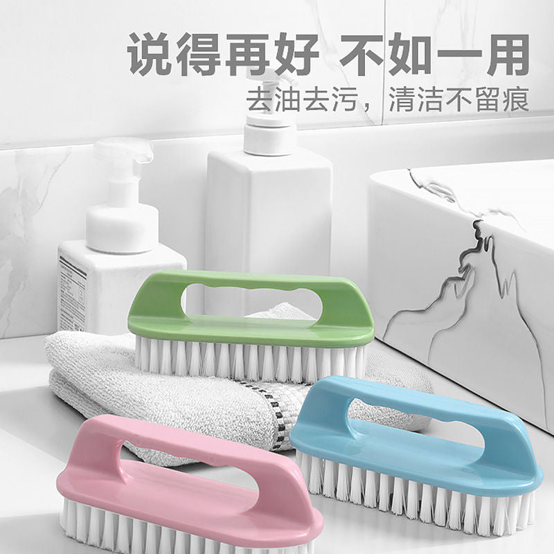 Household Plastic Laundry Brush with Stiff Bristles for Clothes and Shoes