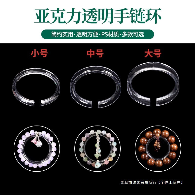 Acrylic Crystal Bracelet Display Stand Ring Holder for Jewelry and Collectibles