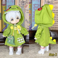 Doll Clothes Set for 1/8 BJD, OB11, and 16-17cm Dolls