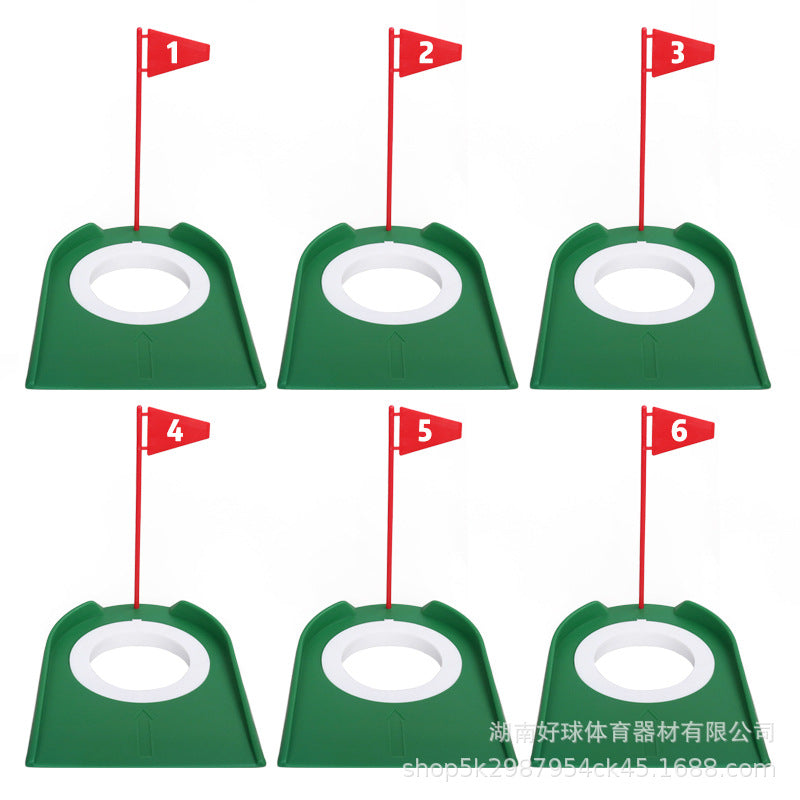 Golf Putting Cup with Flag, Detachable Indoor Putting Trainer Aid, Golf Accessories
