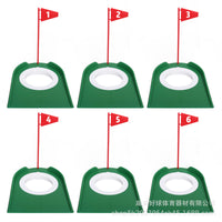 Golf Putting Cup with Flag, Detachable Indoor Putting Trainer Aid, Golf Accessories