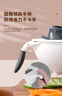 多功能双层沥水篮土豆丝擦丝器洗菜切菜机厨房神器刨丝