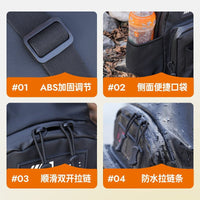 Fishing Tackle Sling Bag, Multi-Function Waist and Shoulder Bag with Rod Storage
