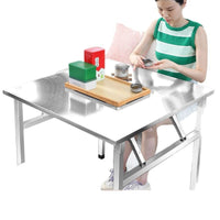 Stainless Steel Portable Folding Table for Indoor Outdoor Use