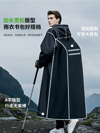 Unisex Full Body Rain Poncho with Double Visor for Electric Scooter and Cycling
