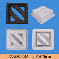 Garden Decorative Concrete Hollow Brick Mold for Window Grilles