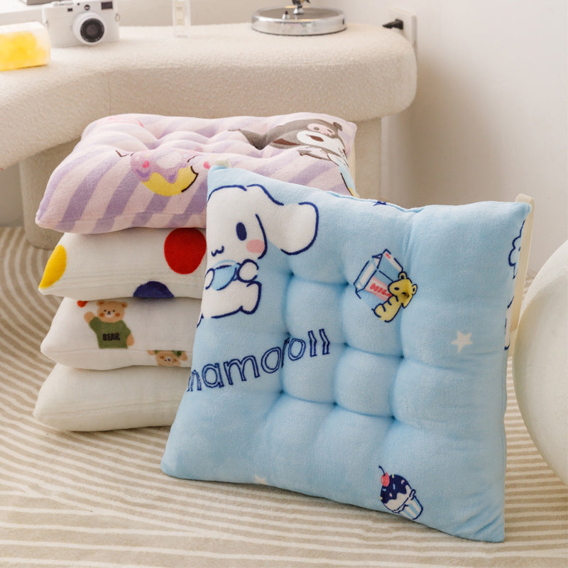 Plush Seat Cushion for Office Chair, Student Desk, Bay Window, Tatami, or Home Stool