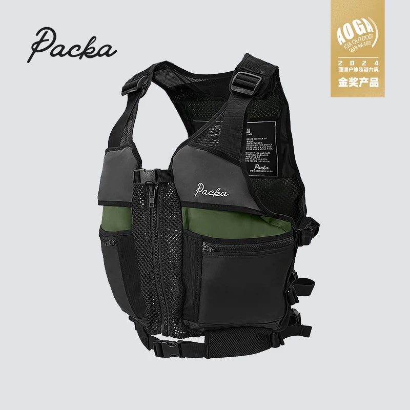 PACKA Ultralight Inflatable Life Vest for Kayaking Paddleboarding and Still Water Sports