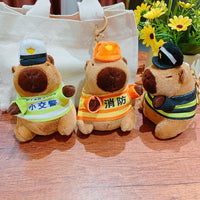 Plush Cartoon Keychain for Bags and Car Keys, Cute Couple Gift