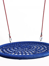 Round Disc Bird's Nest Swing Chair for Indoor/Outdoor Use - Kids' Hanging Rope Rocker