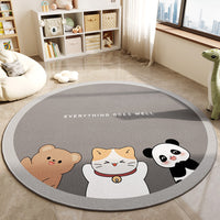 Round Area Rug for Office Chair Living Room Bedroom Nursery
