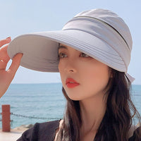 Women's Adjustable Sun Visor Hat for Outdoor Sports and Cycling