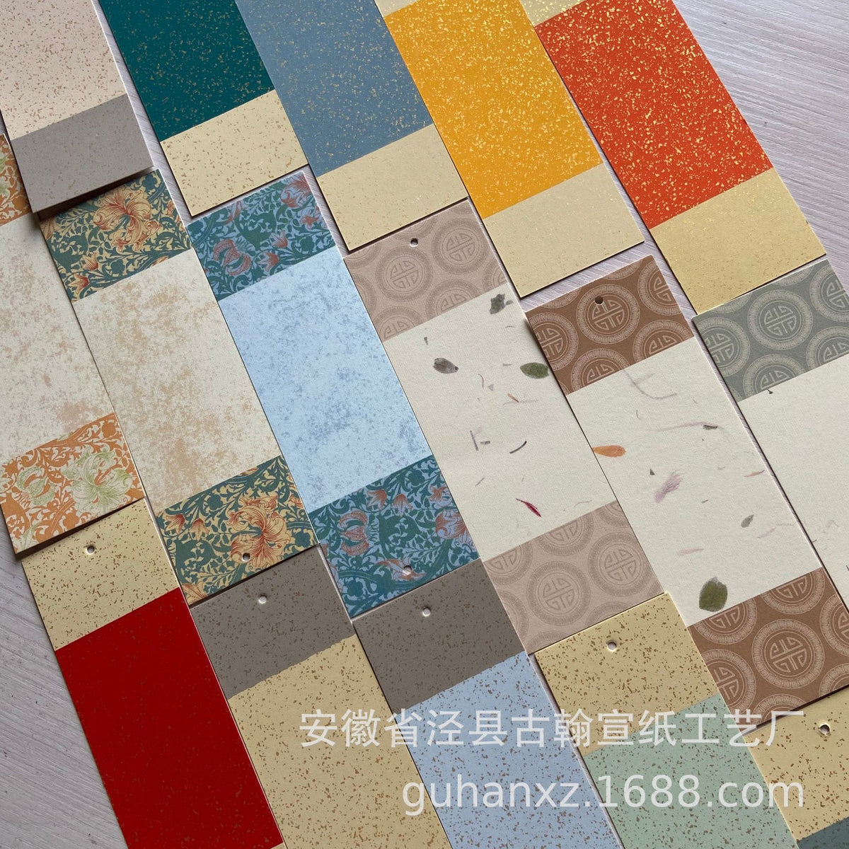 Handmade Xuan Paper Bookmarks for Calligraphy and Painting, Vintage Style Blank Bookmarks