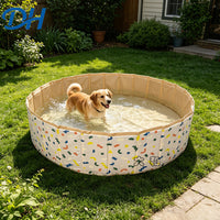 Foldable PVC Pet Swimming Pool - Portable Outdoor Dog Bath Tub
