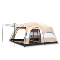 Chanodug Outdoor Large Space Multi-Person Thickened Camping Tent Rainproof Sunscreen Ventilated Two-Room One-Hall Four-Season Tent